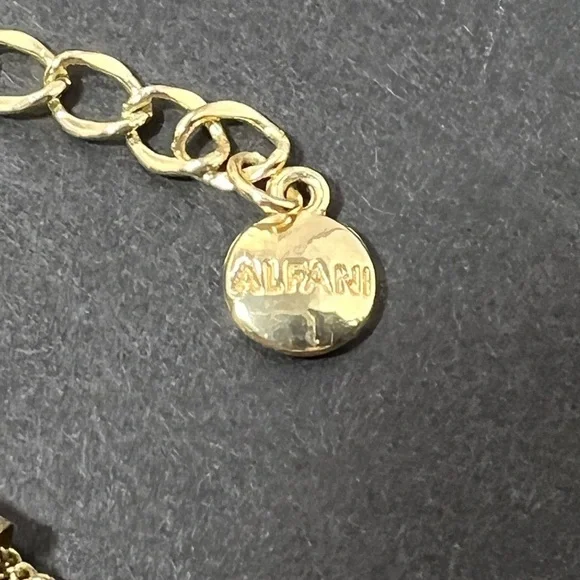 Stunning ALFANI Vintage Twisted Chain with Heavy Rhinestones Necklace - Picture 5 of 6